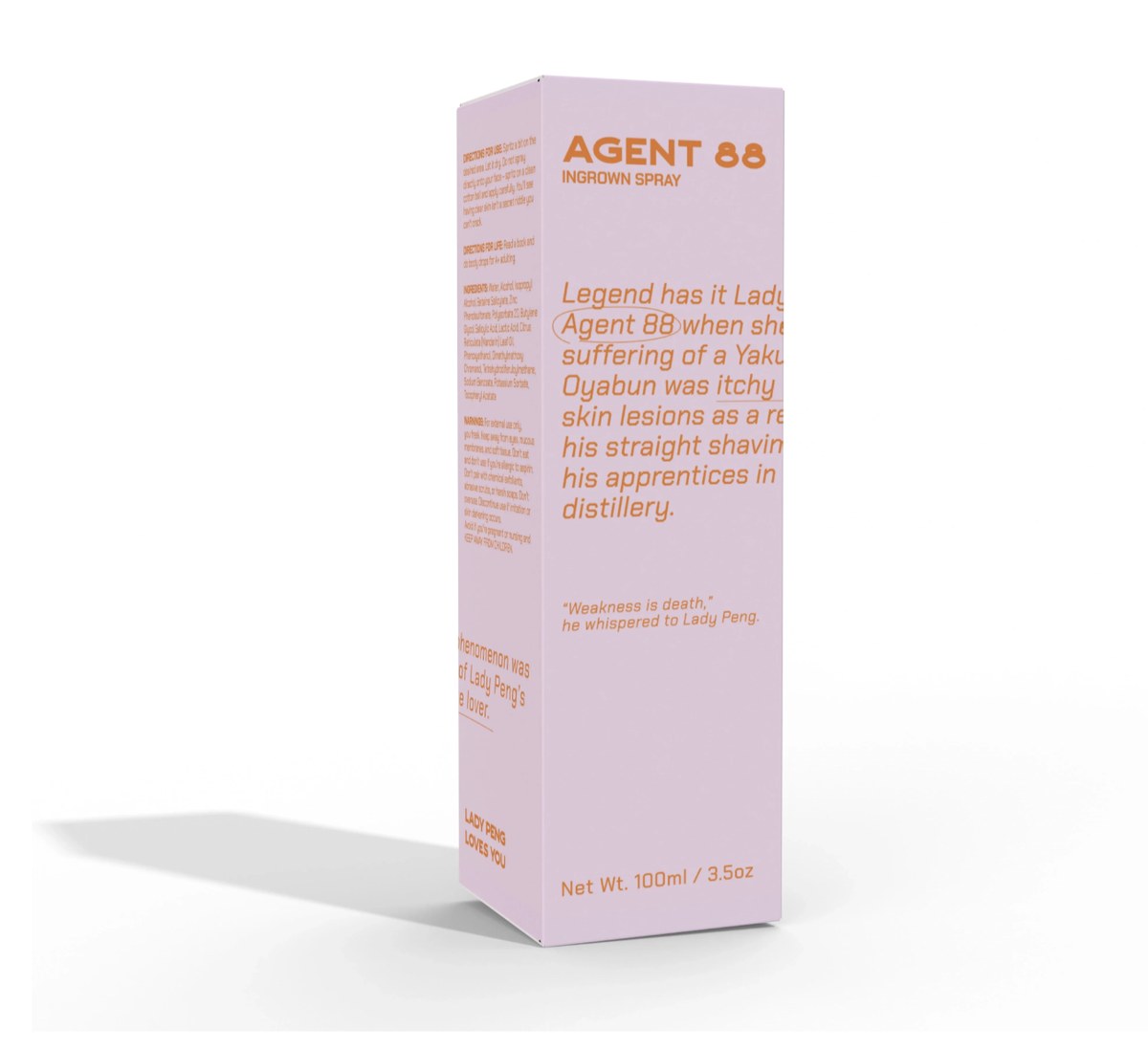 Lady Peng Agent 88 Ingrown Spray box