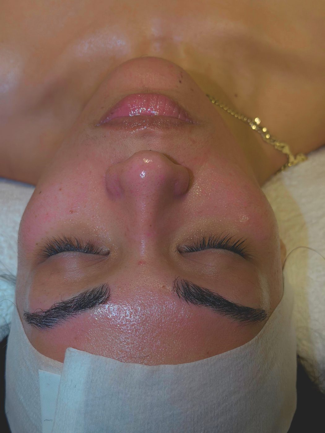 Close-up skin detail work at Icy Girl Esthetics
